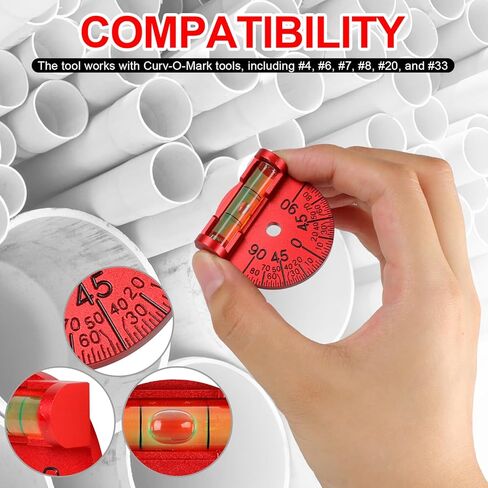 14797 Replacement Dial Set Welding Level DSL, 180 Degree Adjustable Protractor, Reads in 2.5 degree increments, Fit for Curv-O-Mark tools #4, 6, 7, 8, 20, and #33 in Kuwait