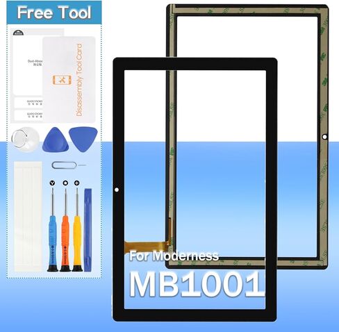 استبدال شاشة اللمس للكمبيوتر اللوحي Moderness MB1001 مقاس 10.1 بوصة MS1369-FPC V3.0 محول رقمي للوحة اللمس الزجاجية الأمامية مع أدوات (لا يشمل شاشة LCD) in Kuwait