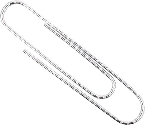 ACCO Non-Skid Paper Clips, No.4 Jumbo Size, Silver, Box of 100 Clips, 1 Box (72585) in Saudi Arabia