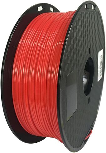 Red 3D Printer PC Filament 1.75mm Dimensional Accuracy +/- 0.05mm, 1KG Spool (2.2LBS), 3D Printing Polycarbonate Material in Saudi Arabia