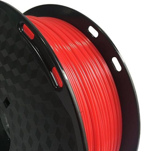 Red 3D Printer PC Filament 1.75mm Dimensional Accuracy +/- 0.05mm, 1KG Spool (2.2LBS), 3D Printing Polycarbonate Material in Saudi Arabia