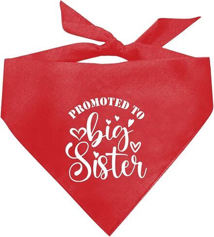 Big Sister Bandana for Dog, Dog Bandana Pregnancy Announcement, Red Dog Bandana, Dog Scarf, Dog Pregnancy Announcement, Dog Bandana for Small Medium Large Dogs (A84) in Saudi Arabia