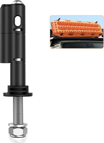 Mounting Pins for Recovery Boards, Lockable Design Traction Boards Mounting Pins, Theftproof Safety Kits, Safe Mount Pins Fit for MaxTrax MKII Recovery Boards, Includes One Pack Only in Kuwait