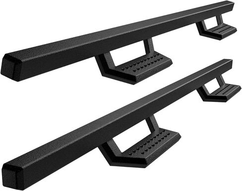 استبدال لوحات الجري لسيارة Ford Bronco 2021 2022 2023 ذات 4 أبواب SUV (ليست للرياضة) خطوات جانبية سوداء ذات ملمس رملي مزدوج، قضبان جانبية شديدة التحمل منسدلة من Nerf in Kuwait