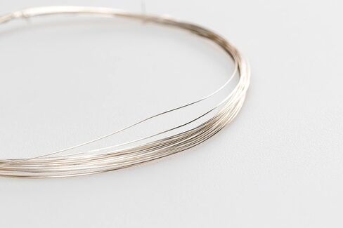 CRAFT WIRE 30 Gauge, 925 Sterling Silver Wire (Round) Dead Soft Made in USA - 5FT in Saudi Arabia