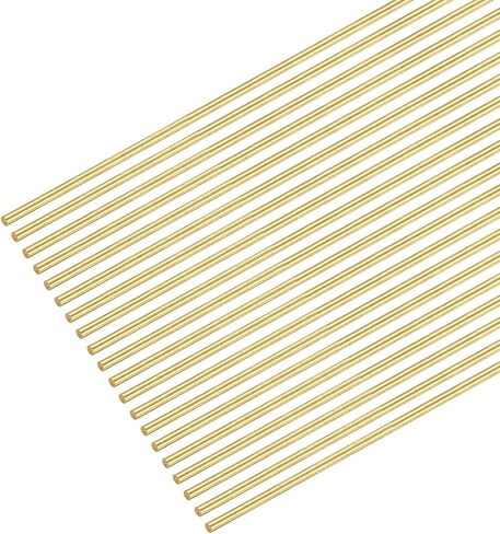 MECCANIXITY 0.5 مم × 250 مم، سلك دائري نحاسي، سلك نحاسي صلب، سلك نصف صلب متنوع لصنع المجوهرات بنفسك، عبوة من 20 قطعة in Kuwait