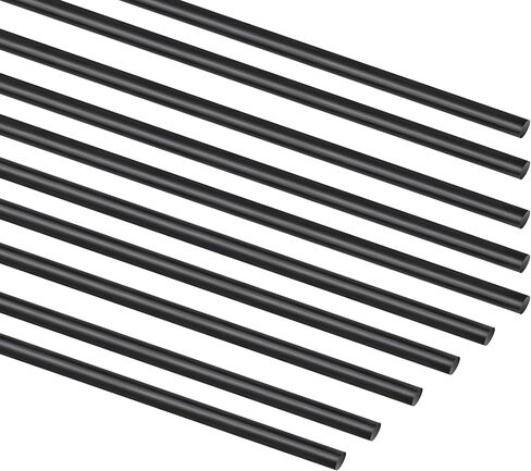 Carbon Fiber Rod, 10 Pieces 400mmX 1mm Carbon Fiber Matte Pole for Model Airplane Kites DIY Craft in Saudi Arabia