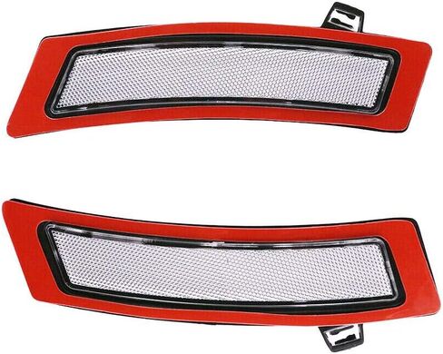 Bright-TECH Series Amber Lens Clip On Skull Front Bumper Side Marker Replacement Reflector Kit Designed For E70 X5 LCI FACELIFT OEM#63147274433 in Saudi Arabia