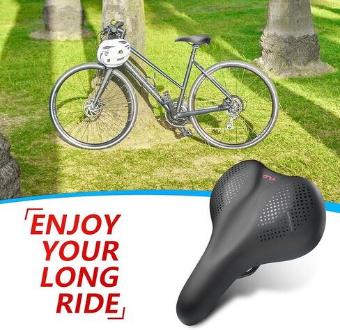 مقعد الدراجة I مقعد الدراجة للرجال والنساء، سرج دراجة مقاوم للماء مع مقبض I تمرين مقعد الدراجة لتمارين Peloton Echelon BMX، MTB ودراجات الطريق in Kuwait