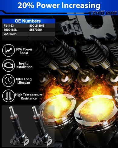 Upgraded FJ1153 Fuel Injectors Fits For:-Chevy Cruze 2011 2012 2013 2014 2015 Sonic 2012-2015, L4 1.8L 800-2189N (set of 4) in Saudi Arabia