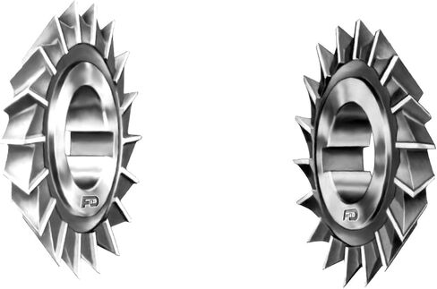 F&D Tool Company 11927-A822 Single Angle Milling Cutter, High Speed Steel, 5" Diameter, 3/4" Thick, 1.25" Hole, Type: 60 RH in Saudi Arabia