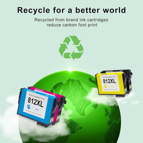 خراطيش الحبر SAILNER 812XL 812 استبدال خرطوشة الحبر المعاد تصنيعها لحزمة التحرير والسرد لخراطيش الحبر Epson 812XL لطابعة WF-7840 WF-7820 WF-7310 EC-C7000 لطابعة Epson 812XL in Kuwait