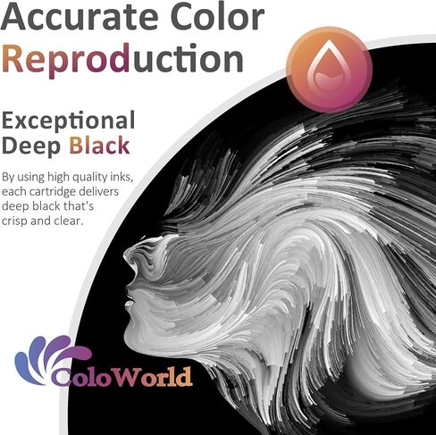 استبدال خرطوشة الحبر المعاد تصنيعها من ColoWorld لـ Canon 240 PG-240XL لطابعة Pixma MG3620 MG3600 MX452 MG2120 MG3520 MX472 MG3220 MX432 MG2220 MX512 MG3122 MG3222 MG3120 (1 أسود) in Kuwait