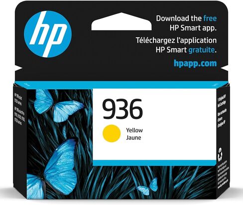 خرطوشة حبر HP 936 صفراء | يعمل سلسلة OfficeJet 9120، سلسلة OfficeJet Pro 9110، 9120، 9130، سلسلة OfficeJet Pro Wide Format 9730 | مؤهلة للحصول على الحبر الفوري | 4S6V1LN in Kuwait