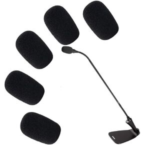 5 Pack Black Microphone Foam Cover,Replacement Microphone Sponge Wind Shield Windscreen Foam Cover for Microphone Windscreen for Shure CVG18-B/C Gooseneck Condenser Microphone Accessories in Saudi Arabia