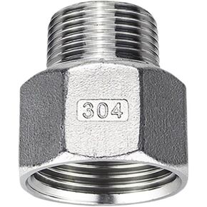 304 stainless steel internal and external wire variable diameter head internal to external thread joint hexagonal thread reducing pipe clamp direct G3/8(G3/4 inside*G1/2 outside) in Saudi Arabia