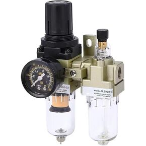 Compressor Air Filter Pressure Regulator Trap Pneumatic Oil Water Separator Pump Manual Drainage Supply AC2010-02 Type in Saudi Arabia