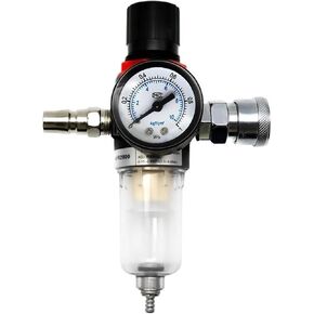 1pc AFR-2000 Pneumatic Filter Air Treatment Unit Pressure Regulator Compressor Reducing Valve Oil Water Separation AFR2000 Gauge(AFR-2000 w PC6) in Saudi Arabia