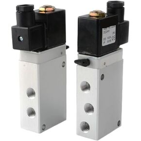 1PCS 802/263 Series 1/4 1/2 صمام الملف اللولبي الصمام الهوائي DC24V AC220V صمام ثلاثيان (2637050M G1-2 2-5Way ، AC110V) in Kuwait
