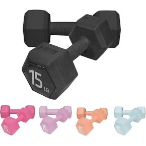 مجموعات وزن يد الدمبل 5/10/15/20/25/36 رطل - 5 ألوان خيارات - تمرين ولياقة أوزان خالية للنساء والرجال معدات الصالة الرياضية المنزلية تدريبات القوة in Kuwait