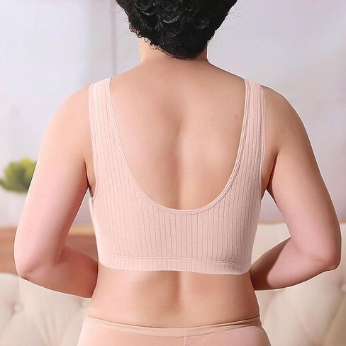 Plus Size Bras for Women,Front Closure Cotton No Underwire Bras V Neck Push Up Bra Soft Comfort Everyday Bralette in Saudi Arabia