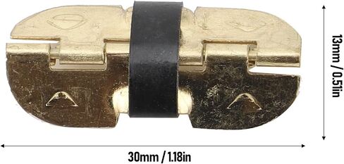100 Pcs Spring Hinge, Sturdy Iron Self Closing Spring Loaded Hinge for Glasses Case Jewelry Box in Saudi Arabia
