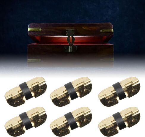 100 Pcs Spring Hinge, Sturdy Iron Self Closing Spring Loaded Hinge for Glasses Case Jewelry Box in Saudi Arabia