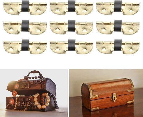 100 Pcs Spring Hinge, Sturdy Iron Self Closing Spring Loaded Hinge for Glasses Case Jewelry Box in Saudi Arabia