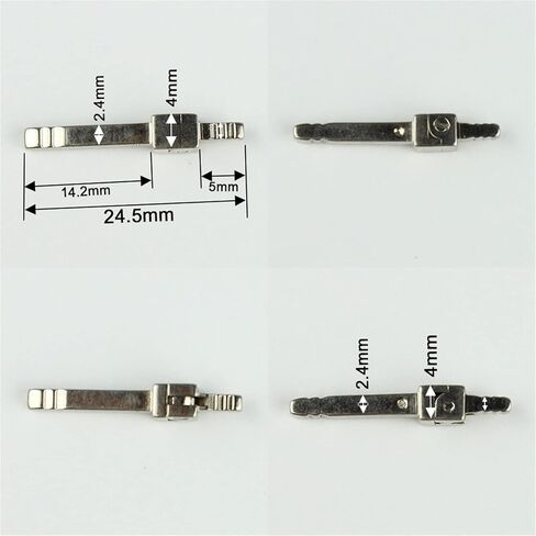 Eyeglass Hinge Repair Kit, Pack of 10 4mm Wide Glasses Hinges, Acetate Sunglasses Frame Hinges, Plastic Glasses Spring Hinges Accessories in Saudi Arabia