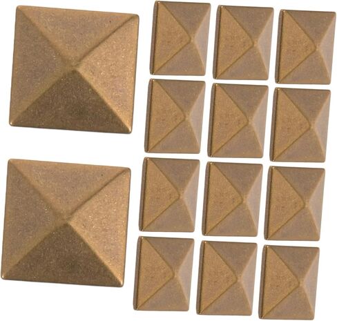 Doitool 100pcs هرم ترصيع DIY مسطحات مسطحة لأحذية حقائب الملابس والأحزمة دائمة البشرة ودية غير تلاشى الملحقات الزخرفية in Saudi Arabia