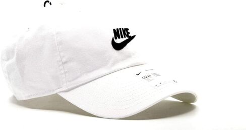 Nike Unisex Heritage 86 Sportswear Futura Twill Hat (One Size, White/Black) in Saudi Arabia
