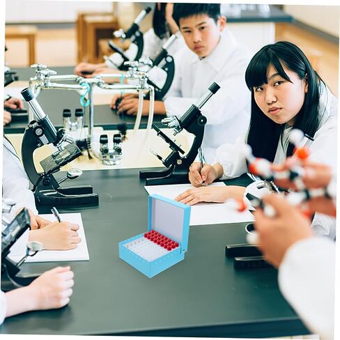 2pcs أنبوب صندوق التخزين حامل الفريزر الحامل للتخزين لأنبوب microcentrifuge مبردة لورقة microcentrifuge السماء الزرقاء in Saudi Arabia