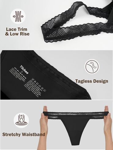 Period Thong Underwear for Women Seamless Period Panties Thong Leakproof Menstrual Underwear 8 Pack​ in Saudi Arabia