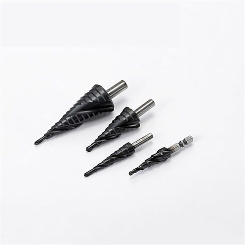 M35 Cobalt M2 Coated Step Drill Bit 3 Spiral Flutes Industrial Metal Woodworking Tools 1Pcs (Color : 4-20mm Shank 1(M2)) in Saudi Arabia