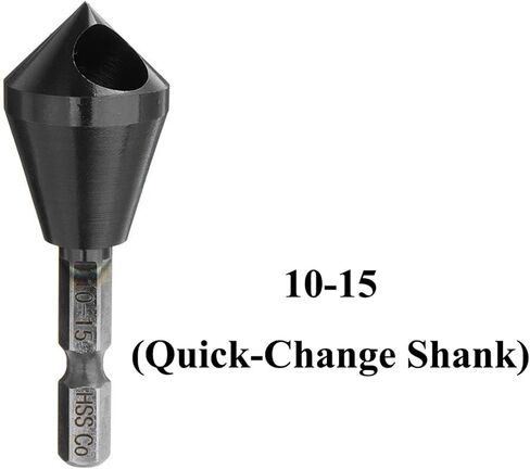 EVURU Tools Countersink Drill Bits HSSCO M35 Cobalt Deburring 90 Degree Chamfer Chamfering Hole Type 1Pcs (Color : 10-15(Type 2)) in Saudi Arabia
