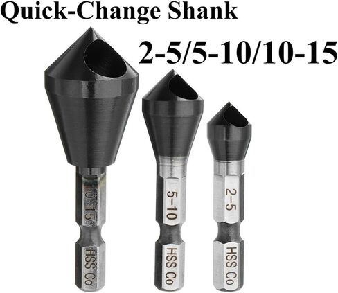 EVURU Tools Countersink Drill Bits HSSCO M35 Cobalt Deburring 90 Degree Chamfer Chamfering Hole Type 1Pcs (Color : 10-15(Type 2)) in Saudi Arabia