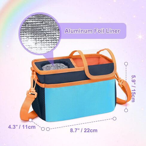 Kids Bike Basket Front, Scooter Bag, Cute Bicycle Accessories with Insulated Cup Holder for Boys Girls Children, Fit Most Handlebar, Tricycle, with Detachable Shoulder Strap in Saudi Arabia
