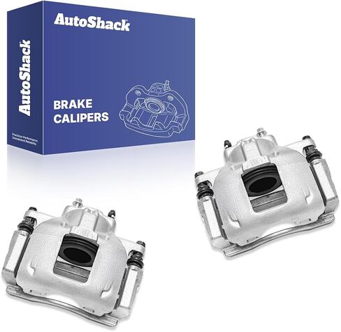AutoShack Front Red Brake Calipers Set of 2 Assembly with Bracket Replacement for Jeep Liberty Wrangler JK Dodge Grand Caravan Nitro Chrysler Town & Country Driver and Passenger Side BCR3074PR in Saudi Arabia
