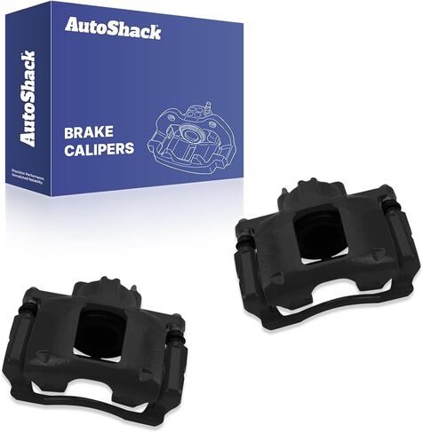 AutoShack Front Red Brake Calipers Set of 2 Assembly with Bracket Replacement for Jeep Liberty Wrangler JK Dodge Grand Caravan Nitro Chrysler Town & Country Driver and Passenger Side BCR3074PR in Saudi Arabia