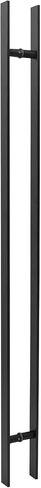 47.05in Push Pull Door Handle,Double Sided H-Shaped Commercial Sliding Doors Handle,Heavy Duty Swing Door Handles Replacement for Glass Door,Wooden Door (Black-Frosted, 47.05 * 1.6in) in Kuwait
