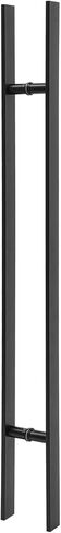 47.05in Push Pull Door Handle,Double Sided H-Shaped Commercial Sliding Doors Handle,Heavy Duty Swing Door Handles Replacement for Glass Door,Wooden Door (Black-Frosted, 47.05 * 1.6in) in Kuwait