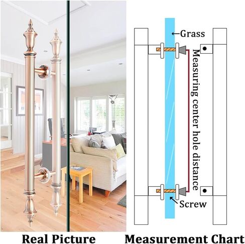 Sliding Barn Door Handle Commercial Double Sided Bar Barn Door Handles Shower Glass Pulls, Office Shop Entry, Garages Sheds/Black/150Cm(5Ft) (Black 80Cm(2.6Ft)) in Saudi Arabia