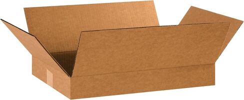 Box USA 18 × 12 × 2 مربعات من الورق المقوى المموج ، شقة 18'l x 12'w x 2'H ، حزمة 25 | الشحن والتعبئة والتغليف والانتقال وعلبة التخزين للمنزل أو الأعمال التجارية ، صناديق كبيرة بالجملة بالجملة in Saudi Arabia