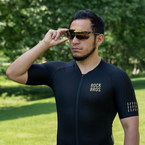 ROCKBROS Cycling Glasses Outdoor Frameless Polarized Sports Running Windproof Glasses Bicycle Equipment Men and Women in Saudi Arabia