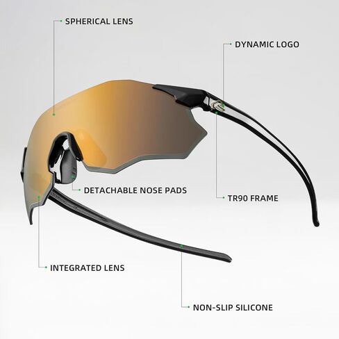 ROCKBROS Cycling Glasses Outdoor Frameless Polarized Sports Running Windproof Glasses Bicycle Equipment Men and Women in Saudi Arabia