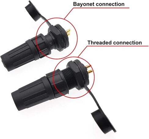 موصل المقبس البلاستيكي IP67 PY07 Z108 BUTT CONNECTOR 2PIN 3PIN 4PIN 5PIN 6PIN 7PIN 8PINS 1PCS (5P BAYONET) in Saudi Arabia