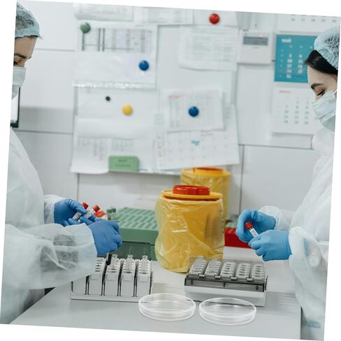 Gleavi 10pcs Petri Dishes Lids Storage لاستخدام المختبر لوحات تجريبية علمية أبحاث علم الأحياء في علم الأحياء in Saudi Arabia