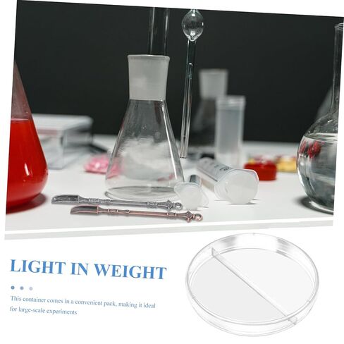 Gleavi 10pcs Petri Dishes Lids Storage لاستخدام المختبر لوحات تجريبية علمية أبحاث علم الأحياء في علم الأحياء in Saudi Arabia