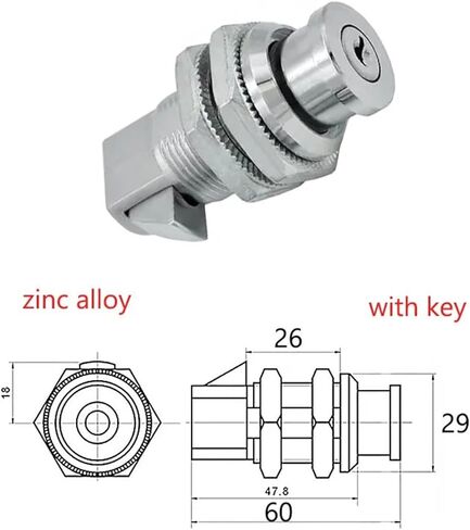 Distribution Box Electrical Cabinet Door Button Lock Cam Mail Case Mechanical Hardware Pull Part 1Pcs(A) in Kuwait