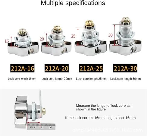 كام قفل الباب القفل الأثاث الميكانيكي سبيكة الزنك أجهزة متعددة الوظائف بدون مفتاح 1pcs (25 مم) in Kuwait